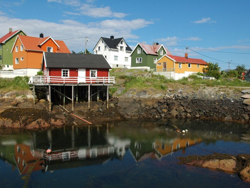 Fishermen village in Lofotens