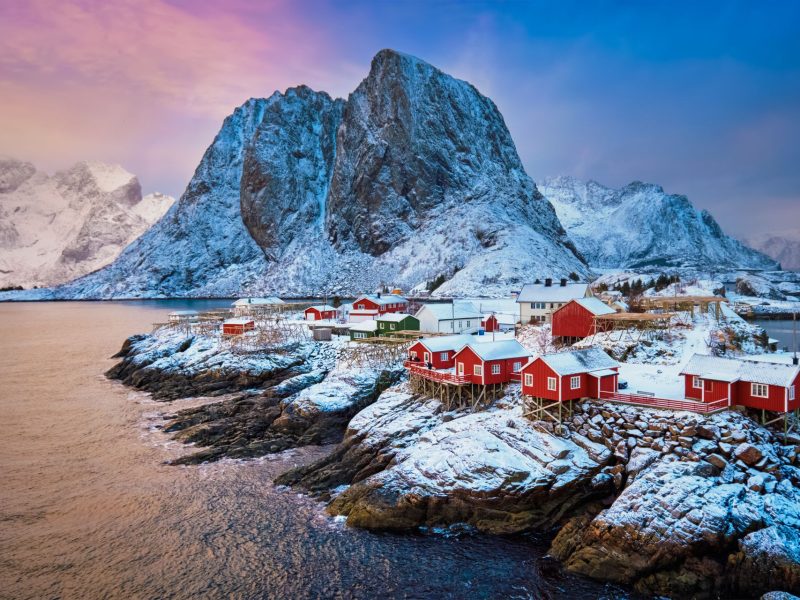 Hamnøy in winter