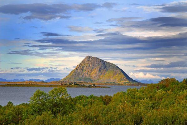 Gimsoy (Gimsøy) island in Lofoten archipelago, Nordland county, Norway